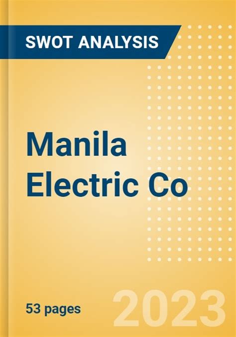 Manila Electric Co, MER:PHS summary .
